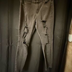 Mudd Gray High-Rise Jeggings